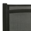 vidaXL Scaune de grădină pliante, 2 buc., negru, textilenă&aluminiu