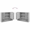 vidaXL Set de mobilier pentru baie 3 pcs sonoma gri Lemn compozit