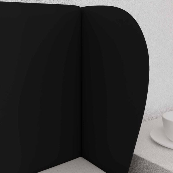 vidaXL Ureche pentru Tăblie Negru 40 x 23 x 6 cm PVC