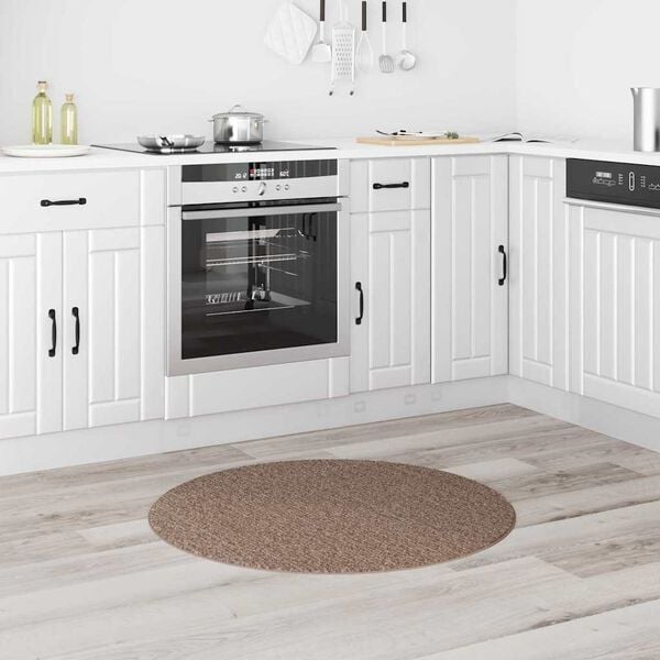 vidaXL Covor Shaggy Antiderapant Maro 90 x 90 cm PP