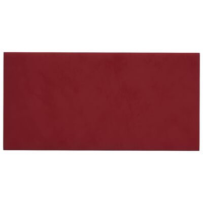 vidaXL Panouri de perete 12 buc. roșu vin 60x30 cm catifea 2,16 m²