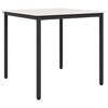vidaXL Masă de dining Alb 80 x 80 x 75 cm Lemn de pin masiv
