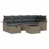 vidaXL Set de canapele pentru grădină 7 buc. Rattan poli