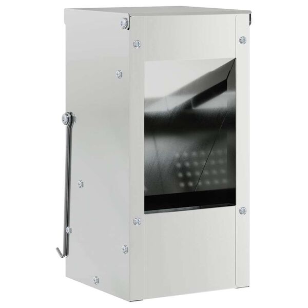 vidaXL Urmărire pentru iepuri Argintiu 12,5 x 12,5 x 25 cm