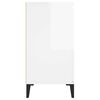 vidaXL Servantă, alb extralucios, 102x35x70 cm, PAL