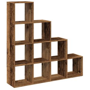 vidaXL Bibliotecă/separator cameră lemn vechi 131,5x29x131,5 cm lemn