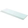 vidaXL Rafturi, 2 buc., 100 x 30 cm, panouri sticlă transparentă