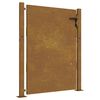 vidaXL Poartă de grădină 100x125 cm, oțel Corten