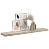 vidaXL Raft de perete suspendat, stejar, 120x23,5x3,8 cm, MDF
