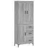 vidaXL Dulap &icirc;nalt, gri sonoma, 69,5x34x180 cm, lemn compozit