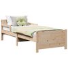 vidaXL Cadru de pat cu headboard Maro 80 x 200 cm Lemn compozit