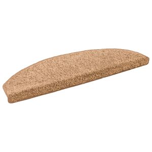 vidaXL Mochete autocolante pentru scară 15 buc. 80 x 24,5 x 3,5 cm Bej