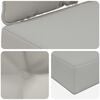 vidaXL Perna pentru canapea de exterior 3 pcs Gri Poliester