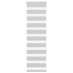 vidaXL Jaluzea tip zebra gri deschis lățime țesătură 45,9 cm poliester