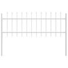 vidaXL Gard de Grădină Alb 1.7 x 0.6 m Oțel vopsit în pulbere
