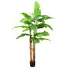 vidaXL Bananier artificial cu ghiveci, verde, 300 cm