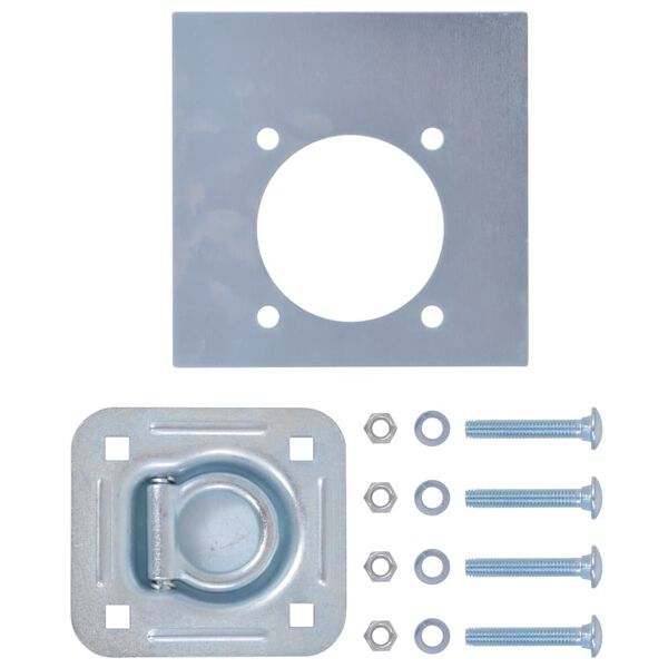 vidaXL Inele ancorare pentru remorcă 6 buc, oțel galvanizat, 2000 kg