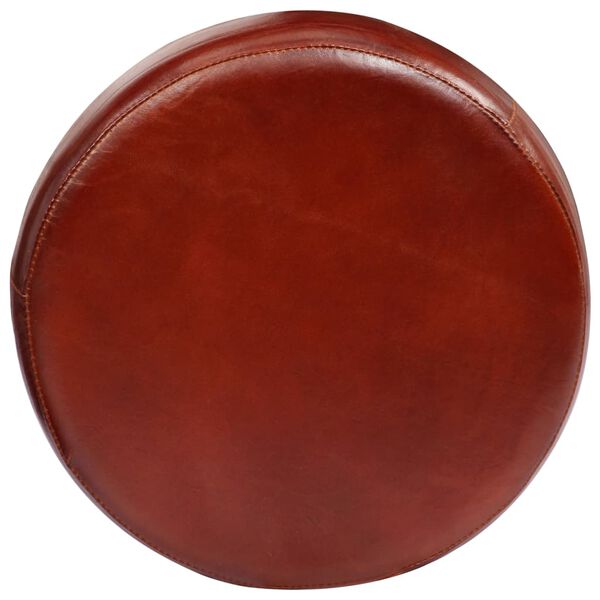 vidaXL Scaune de bar, 2 buc., piele naturală