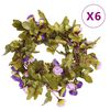 vidaXL Ghirlande de flori, 6 buc., violet deschis, 215 cm