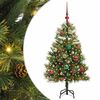 vidaXL Pom de Crăciun Artificial cu Ramuri Articulare și Conuri 120 cm