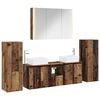 vidaXL Set de mobilier pentru baie 6 pcs Lemn vechi