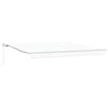 vidaXL Copertină retractabilă Alb 400 x 350 x 165 cm