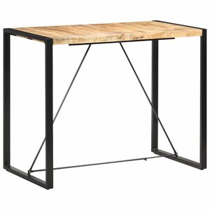 vidaXL Masă de bar, 140 x 70 x 110 cm, lemn masiv de mango