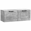 vidaXL Oglindă TV montată pe perete Gri Beton 78,5 x 31 x 30 cm