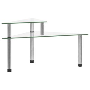 vidaXL Raft de bucătărie transparent, 49,5x35x19 cm, sticlă securizată