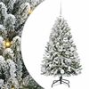 vidaXL Brad de Crăciun artificial 120 cm 150 LED-uri Alb cald