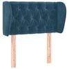 vidaXL Tăblie pat cu aripioare albastru &icirc;nchis 83x23x78/88 cm catifea