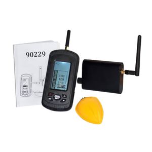 vidaXL Detector de pești negru