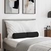vidaXL Perne Bolster 2 pcs Negru Ø 15 x 40 cm Țesătură din microfibră