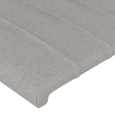vidaXL Tăblii de pat, 4 buc, gri deschis, 80x5x78/88 cm, textil