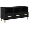 vidaXL Cabinet TV 102 x 36 x 50 cm Stejar Negru Lemn prelucrat