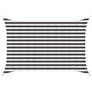 vidaXL P&acirc;nză de umbră Antracit și Alb 2 x 3 m HDPE