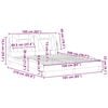 vidaXL Cadru de pat, Viana, fără saltea, alb, 160x200 cm, piele ecologică