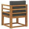 vidaXL Canapea de exterior Lemn de acacia solid și poliester natural