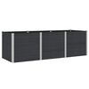 vidaXL Strat &icirc;nălțat de grădină Negru 300 x 100 x 91 cm