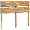 vidaXL Tăblie de pat cu margini naturale ROSTOCK Alb 140 cm