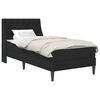 vidaXL Cadru de pat cu saltea Negru 90 x 190 cm Catifea