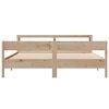 vidaXL Cadru de pat fără saltea, 200x200 cm, lemn masiv pin