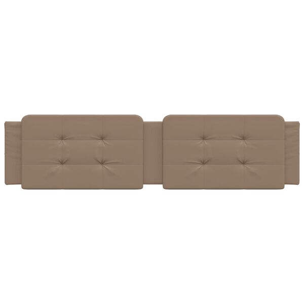 vidaXL Pernă pentru tăblie pat, Zadar, cappuccino, 200 cm, piele artificială