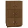 vidaXL Dulap &icirc;nalt, maro miere, 67x40x108,5 cm, lemn masiv de pin