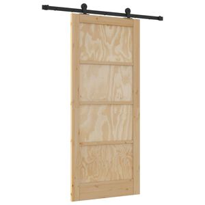 vidaXL Ușă glisantă ORKDAL natural 86 x 198,5 cm Lemn masiv de pin