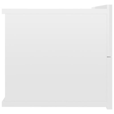 vidaXL Noptieră, alb extralucios, 40 x 30 x 30 cm, PAL