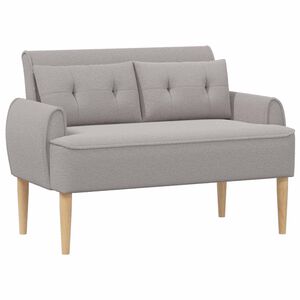 vidaXL Canapea cu capitonaj butonat Gri deschis 117 x 67 x 77 cm