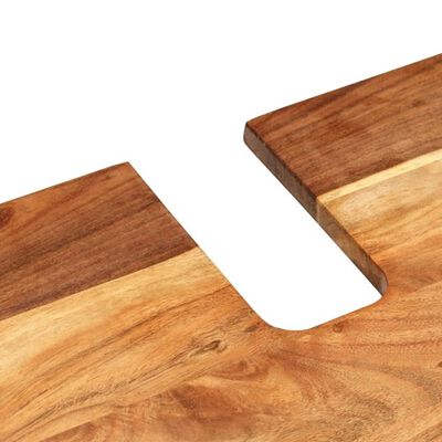 vidaXL Dulap de chiuvetă 62x33x58 cm lemn masiv acacia & lemn compozit