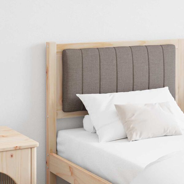 vidaXL Tăblie tapițată cu headboard Maro 150 cm Lemn de pin masiv