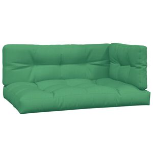vidaXL Perne de paleți, 3 buc, verde, material textil